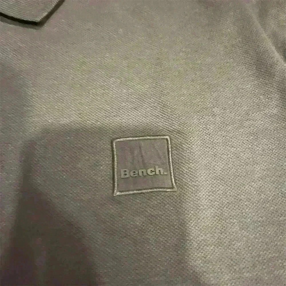 Bench Men's Polo Shirt 2XL Steel Gray Short Sleeve Classic Fit - Picture 4 of 11